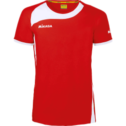 Футболка игровая мужская  MIKASA MT287-01-2XL,100% полиэстер, красно-белый