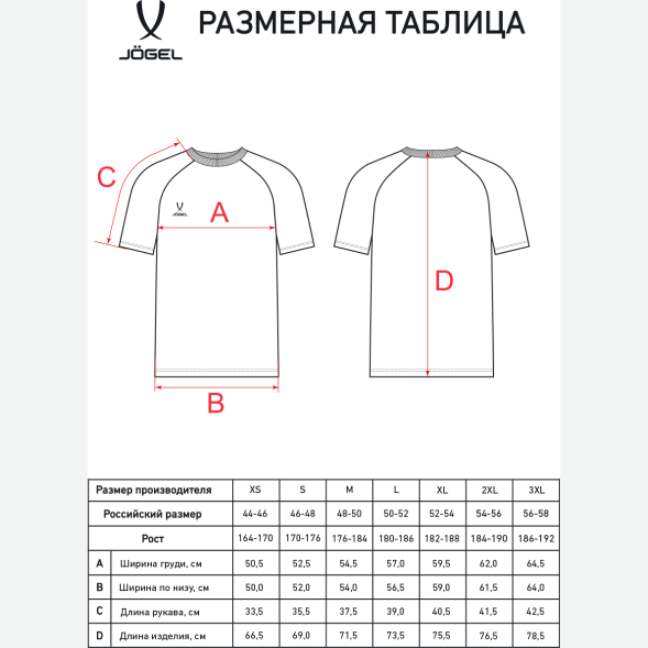Футболка JÖGEL ESSENTIAL CVC Tee, белый
