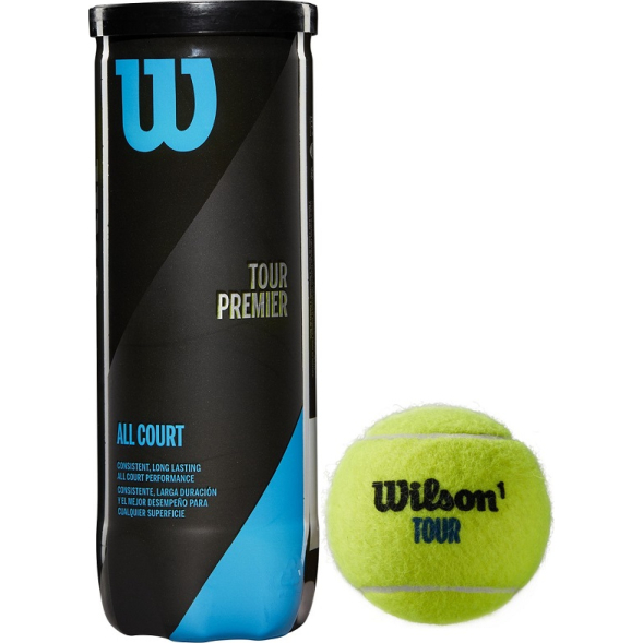 Мяч теннисный Wilson Tour Premier All Court WRT109400, одобрен ITF, 3шт.