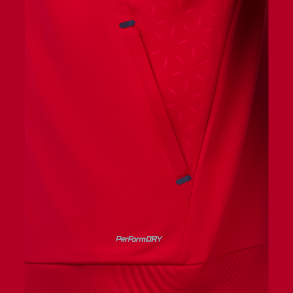 Джемпер тренировочный на молнии JÖGEL NATIONAL PerFormDRY Training FZ Jacket, красный