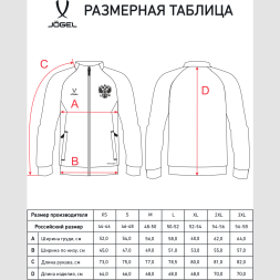 Джемпер тренировочный на молнии JÖGEL NATIONAL PerFormDRY Training FZ Jacket, красный
