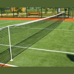 СЕТКА ДЛЯ БОЛЬШОГО ТЕННИСА - НИТЬ 2,8 ММ. ОКАНТОВКА ВЕРХ ЛЕНТА 5 СМ