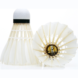 Воланы для бадминтона DOUBLE FISH JINQUE 01 (перо/пробка), 12 шт.