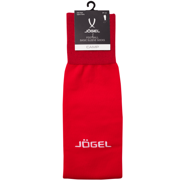 Гольфы футбольные JÖGEL CAMP BASIC SLEEVE SOCKS, красный/белый