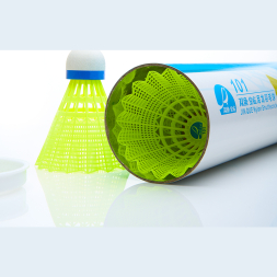 Воланы для бадминтона DOUBLE FISH JINQUE 101w ( нейлон/пробка), 6 шт, белый