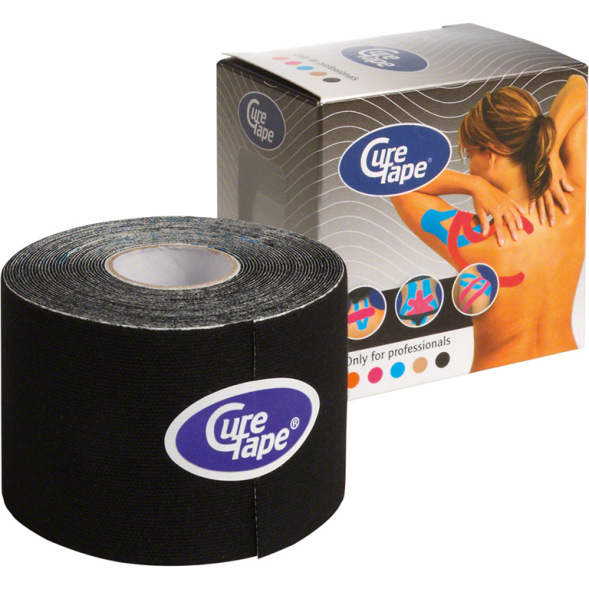 Тейп кинезиологический CureTape Black 160226, 5см.x5м.