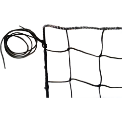 Сетка для пляжн. вол. FS-PV-№21, любит, черн., 8.5х1м, нить 3.5мм, 4 стор. оверл., без троса