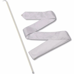 Лента гимнастическая с палочкой 50см, СЕ4-P, дл.4м, пластик, металл, полиэстер, розовый