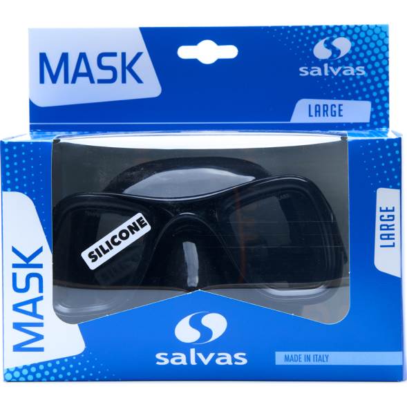 Маска для плавания SALVAS Sphera Black Sil. CA570N2NNSTH, размер взрослый, черная