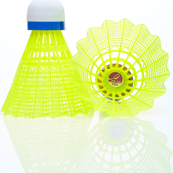 Воланы для бадминтона DOUBLE FISH JINQUE 104w ( нейлон), 6 шт, белый