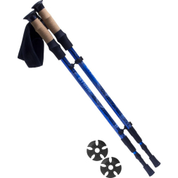 Треккинговые палки Atemi телескоп., 18/16/14 мм, Flip lock, antishok, р. 65-135 см, ATP-05 blue