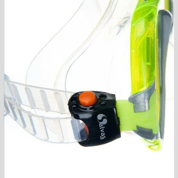 Маска для плавания SALVAS Viva Sr Mask CA535S1GYSTH, размер взрослый, желтая
