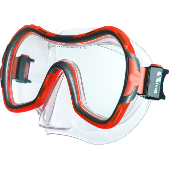 Маска для плавания SALVAS Viva Sr Mask CA535S1GYSTH, размер взрослый, желтая