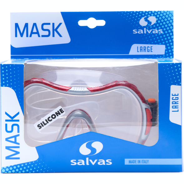Маска для плавания SALVAS Viva Sr Mask CA535S1GYSTH, размер взрослый, желтая