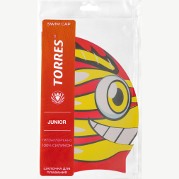Шапочка для плавания детская TORRES Junior, SW-12206AF, голубой, силикон