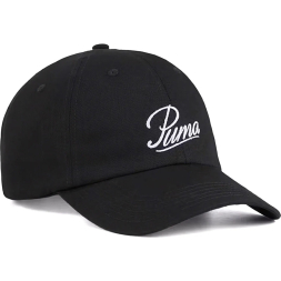 Бейсболка спорт. PUMA ESS Script Logo Dad Cap, 02599601, 100% хлопок, черный