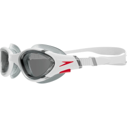 Очки для плав. SPEEDO Biofuse 2.0, 8-00233214500, ДЫМЧАТЫЕ линзы, белая оправа