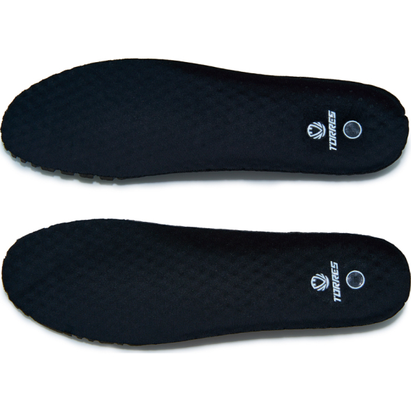 Стельки для обуви TORRES, TI48241-45, р.45, толщина 3-6мм, ЭВА,текстиль, черный