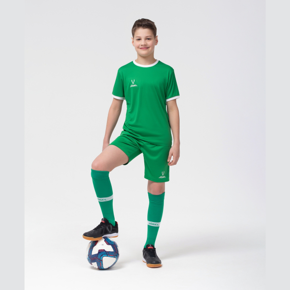 Футболка футбольная JÖGEL CAMP Origin, зеленый/белый, детский