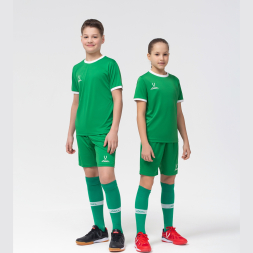 Футболка футбольная JÖGEL CAMP Origin, зеленый/белый, детский