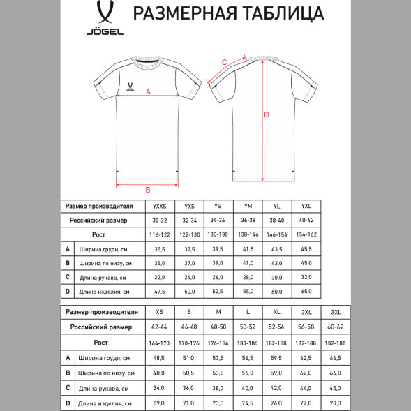 Футболка тренировочная JÖGEL PREMIER PerFormDRY TRN CVC Tee, белый