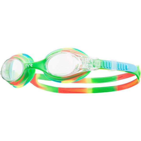Очки для плавания детские (3-10 лет) TYR Swimple Tie Dye Kids, LGSWTD-307, прозрачные линзы