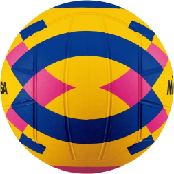 Мяч для водного поло MIKASA WP550C р.5,муж., резина, вес 400-450гр, желт-сине-роз