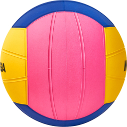 Мяч для водного поло MIKASA WP555D р.5, муж, резина, вес 400-450гр. дл. окр 68-71см, жел-син-роз
