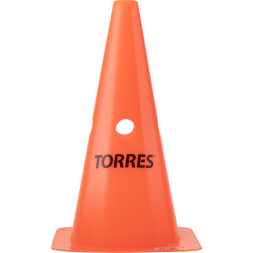 Конус тренировочный TORRES TR1009 с боковыми отверстиями, высота 30 см