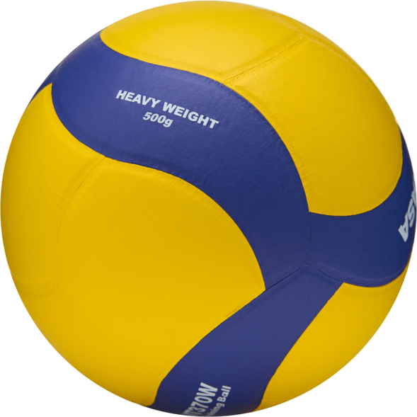Мяч вол. утяж. MIKASA VT500W, р 5, синт.кожа, вес 500г, клееный, сине-желтый