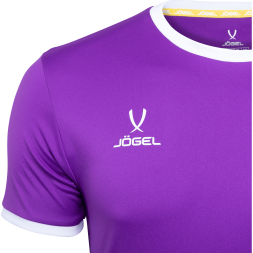 Футболка футбольная JÖGEL CAMP Origin, фиолетовый/белый, детский