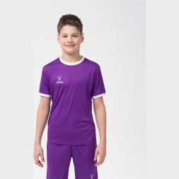 Футболка футбольная JÖGEL CAMP Origin, фиолетовый/белый, детский