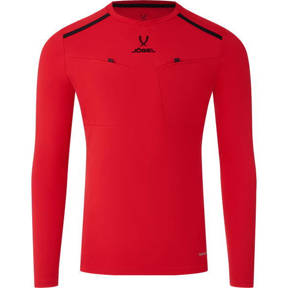 Футболка судейская с длинным рукавом JÖGEL DIVISION PerFormDRY Referee LS Tee, красный