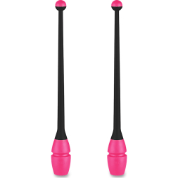 Булавы для художественной гимнастики INDIGO IN017, длина 36 см, каучук, вставляющиеся