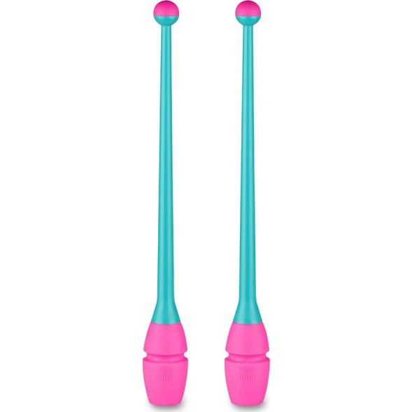 Булавы для художественной гимнастики INDIGO IN017, длина 36 см, каучук, вставляющиеся