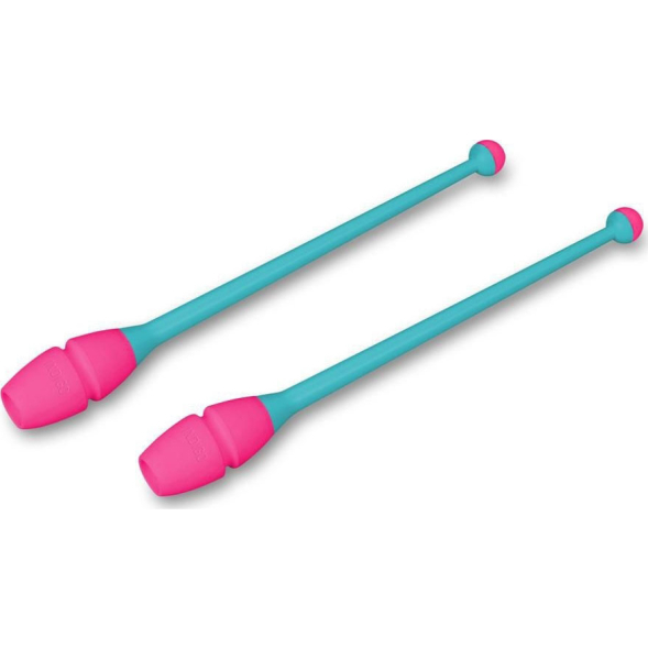 Булавы для художественной гимнастики INDIGO IN017, длина 36 см, каучук, вставляющиеся