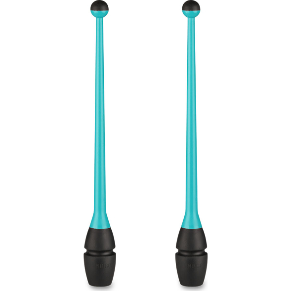 Булавы для художественной гимнастики INDIGO IN017, длина 36 см, каучук, вставляющиеся