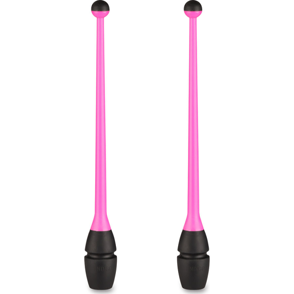 Булавы для художественной гимнастики INDIGO IN017, длина 36 см, каучук, вставляющиеся