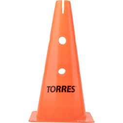 Конус тренировочный TORRES TR1010 с отверстиями, высота 38 см