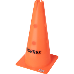 Конус тренировочный TORRES TR1010 с отверстиями, высота 38 см