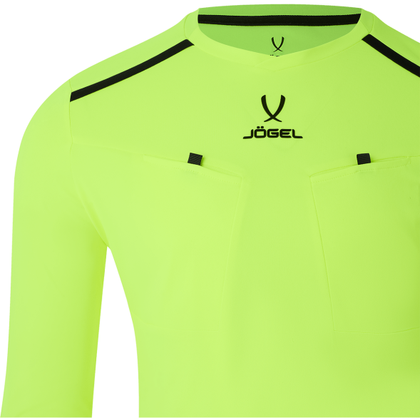 Футболка судейская с длинным рукавом JÖGEL DIVISION PerFormDRY Referee LS Tee, желтый неон