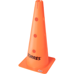 Конус тренировочный TORRES TR1011 с отверстиями, высота 46 см