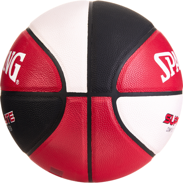 СЦ*Мяч баск. SPALDING Super Flite 76929z, р.7, синт. кожа ( композит), красно-черно-белый
