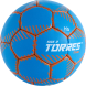 Мяч ганд. TORRES Club, H32442, р.2, ПУ, 5 подкл. слоев, руч. сшивка, синий