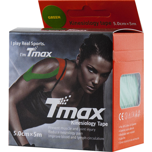 Тейп кинезиологический TMAX Extra Sticky 5 см x 5 м, 423112, телесный