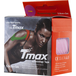 Тейп кинезиологический TMAX Extra Sticky 5 см x 5 м, 423112, телесный