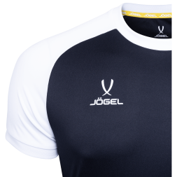 Футболка игровая JÖGEL CAMP Reglan Jersey, черный/белый, детский