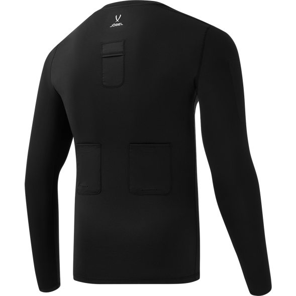 Футболка компрессионная с длинным рукавом судейская JÖGEL PerFormDRY Referee Baselayer Tee LS, черный