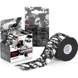 Тейп кинезиологический TMAX Pattern 5 см x 5 м, 100657, зелено-коричнево-бежевый камуфляж