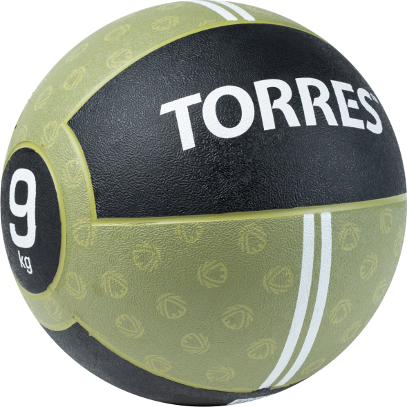 Медбол TORRES AL00231, 1кг, желто-черный
